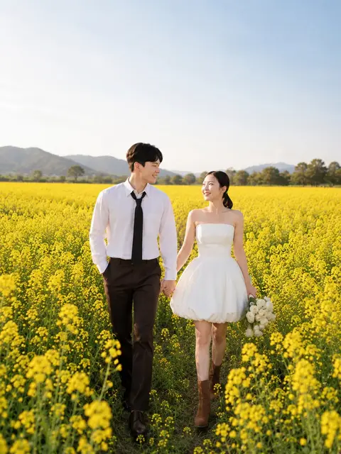 유채꽃밭 산책