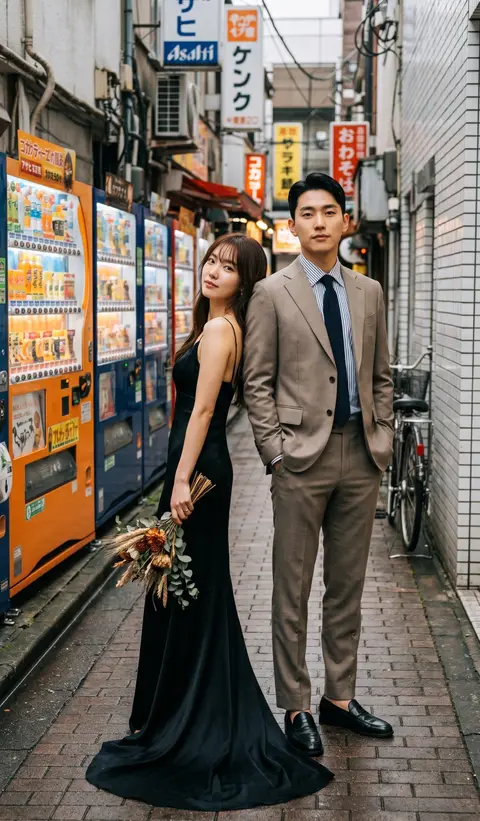 도쿄 골목 자판기